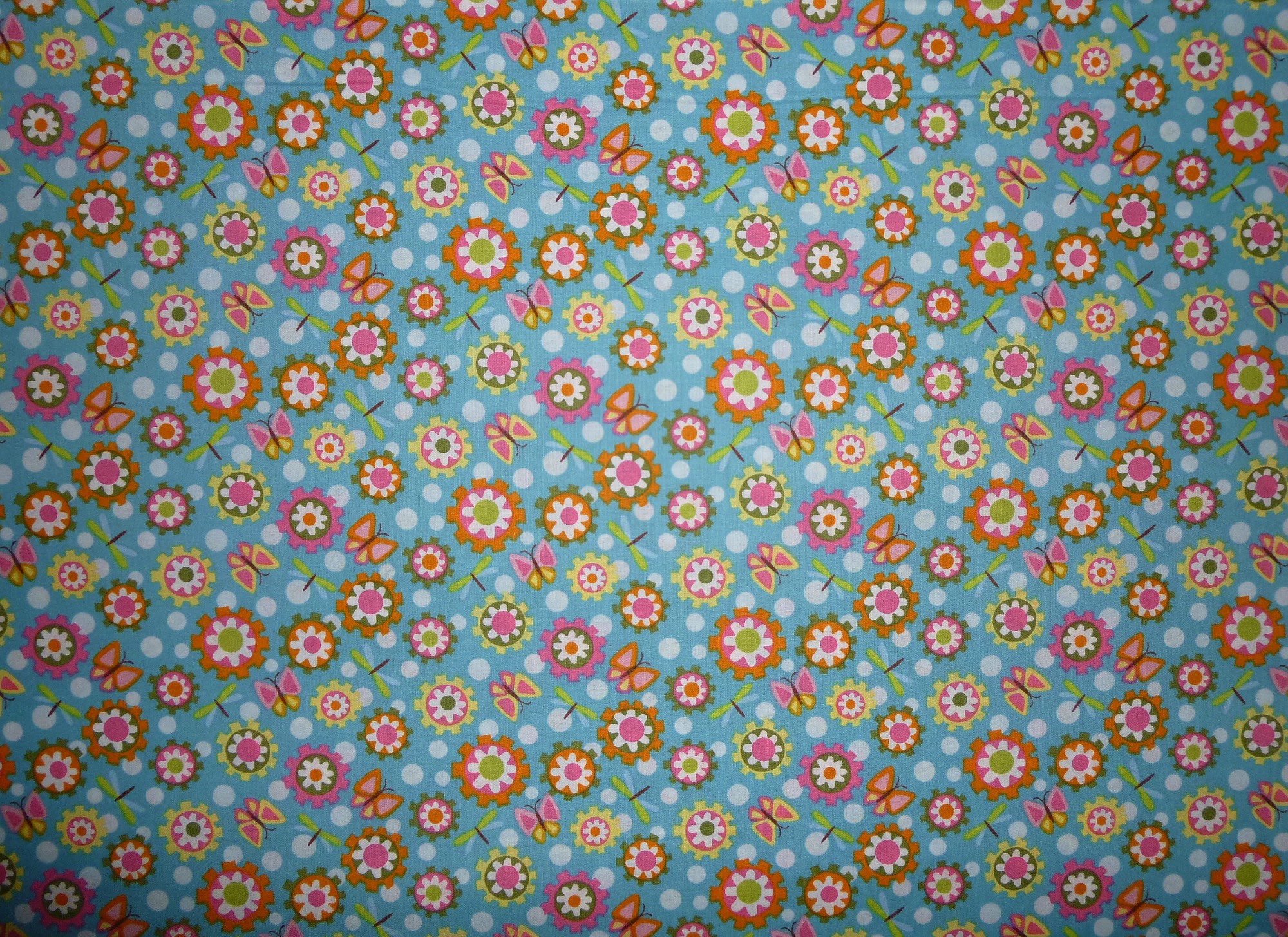 Stoff Lily Pond von ITB Vintage-Blumen hellblau – Bild 2