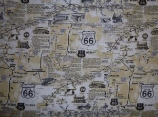 Stoff USA Map von Timeless Treasures