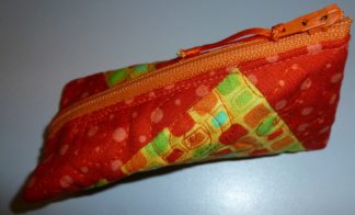 Schlüsselmäppchen gelb-orange mit RV orange