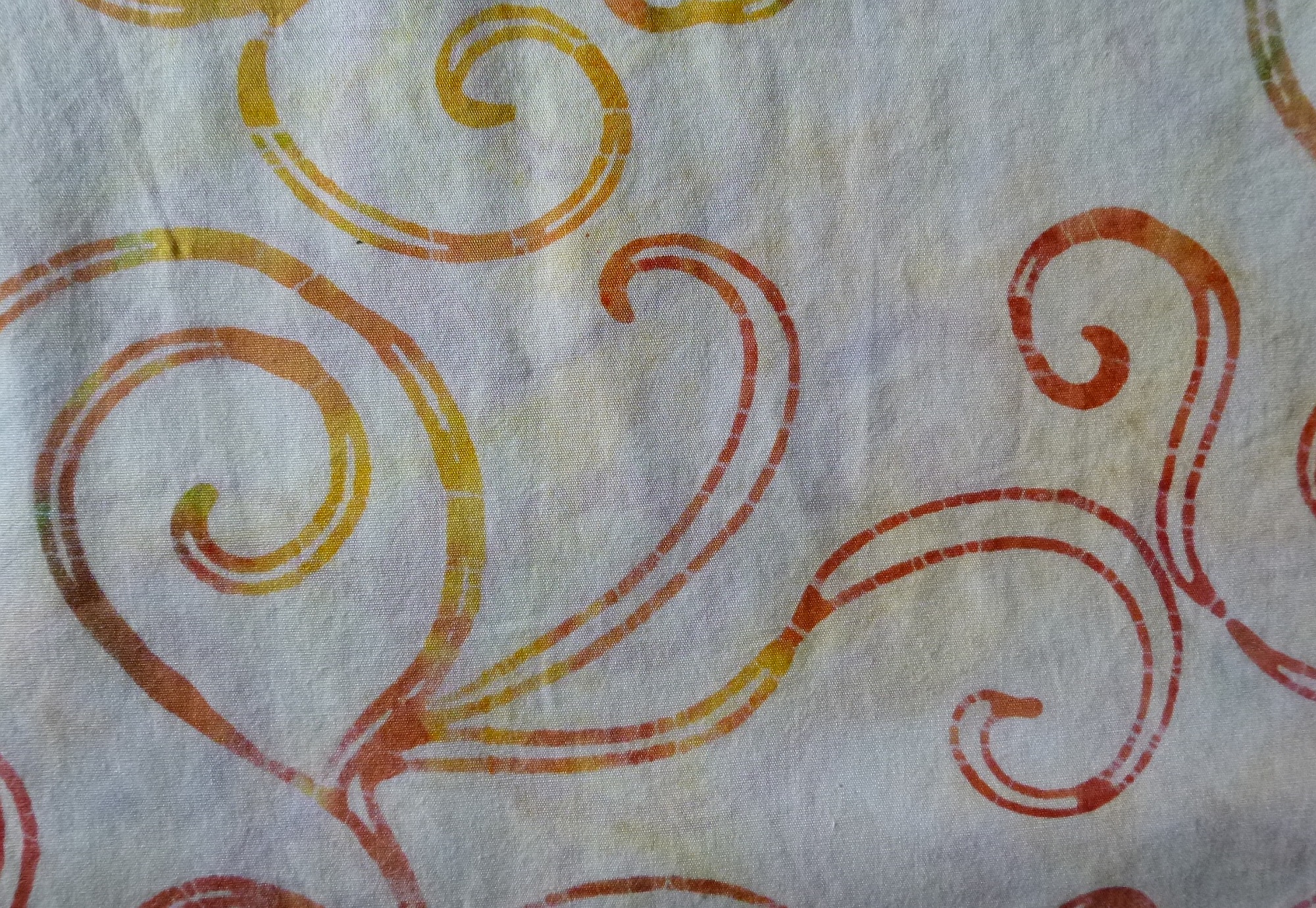 Stoff Batik natur mit Ranken – Bild 4