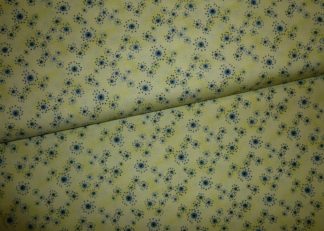 Stoff Andromeda Streublumen auf gelb