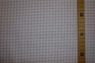 Stoff mit Karo rosa auf natur