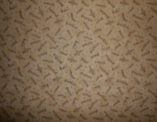 Stoff Musiknoten braun-beige