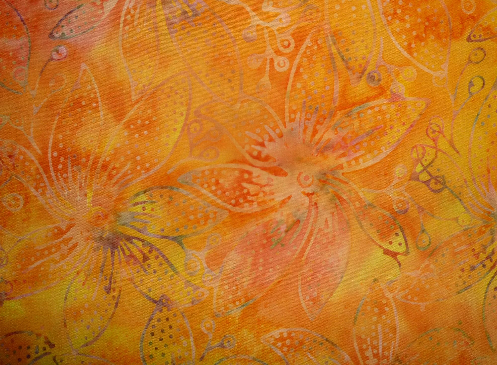 Stoff Rainbow Bright Bali gelborange – Bild 3