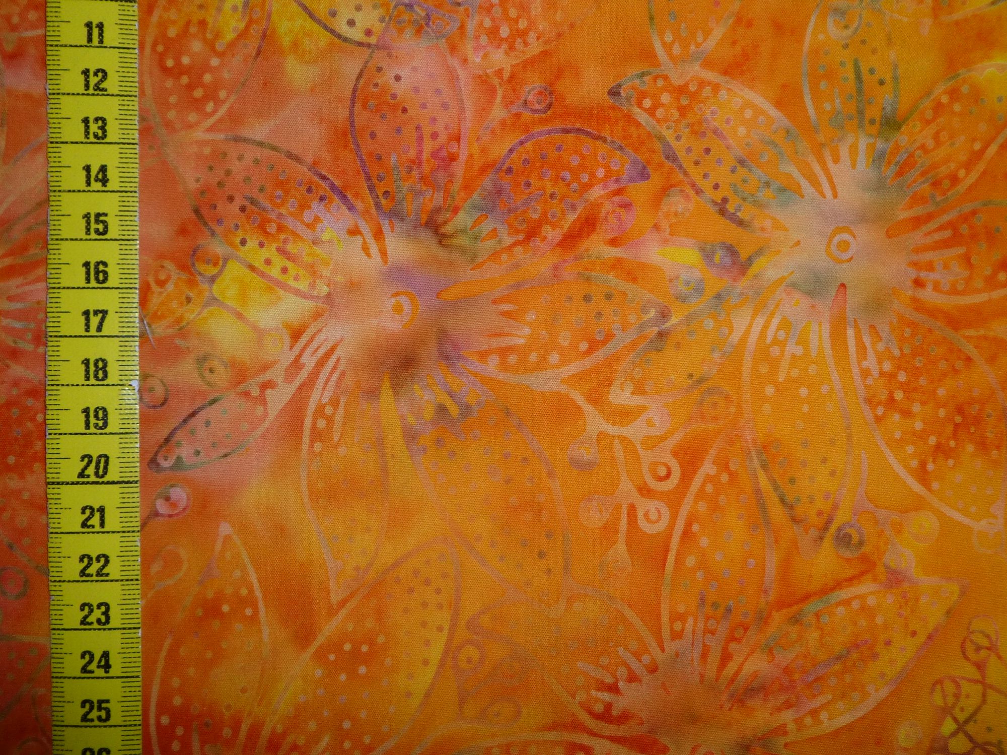 Stoff Rainbow Bright Bali gelborange – Bild 4