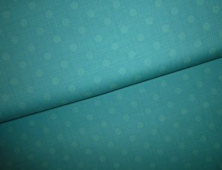 Stoff türkis mit Kreisen auf Gitter