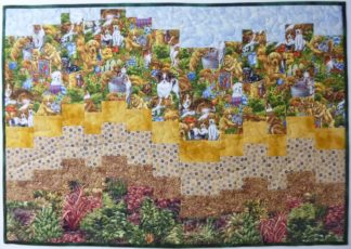 Wandbehang "Hunde" Bargello