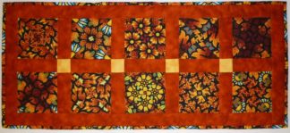 Tischläufer "Kaleidoskop" rostbraun