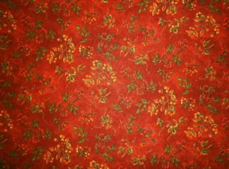 Stoff "Harvest" Beerenzweige auf rost