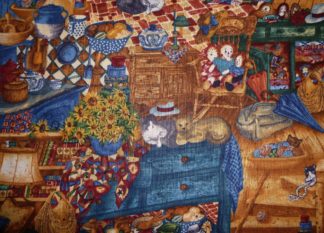 Stoff "Memories of Home"