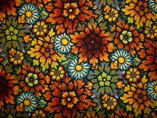 Stoff "Paradise" von ITB Blumen grafisch rost