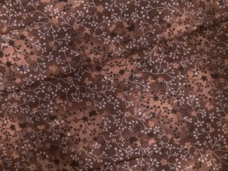 Stoff braun marble mit kleinen Blüten
