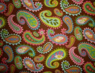 Stoff Lily Pond von ITB Vintage-Paisley braun