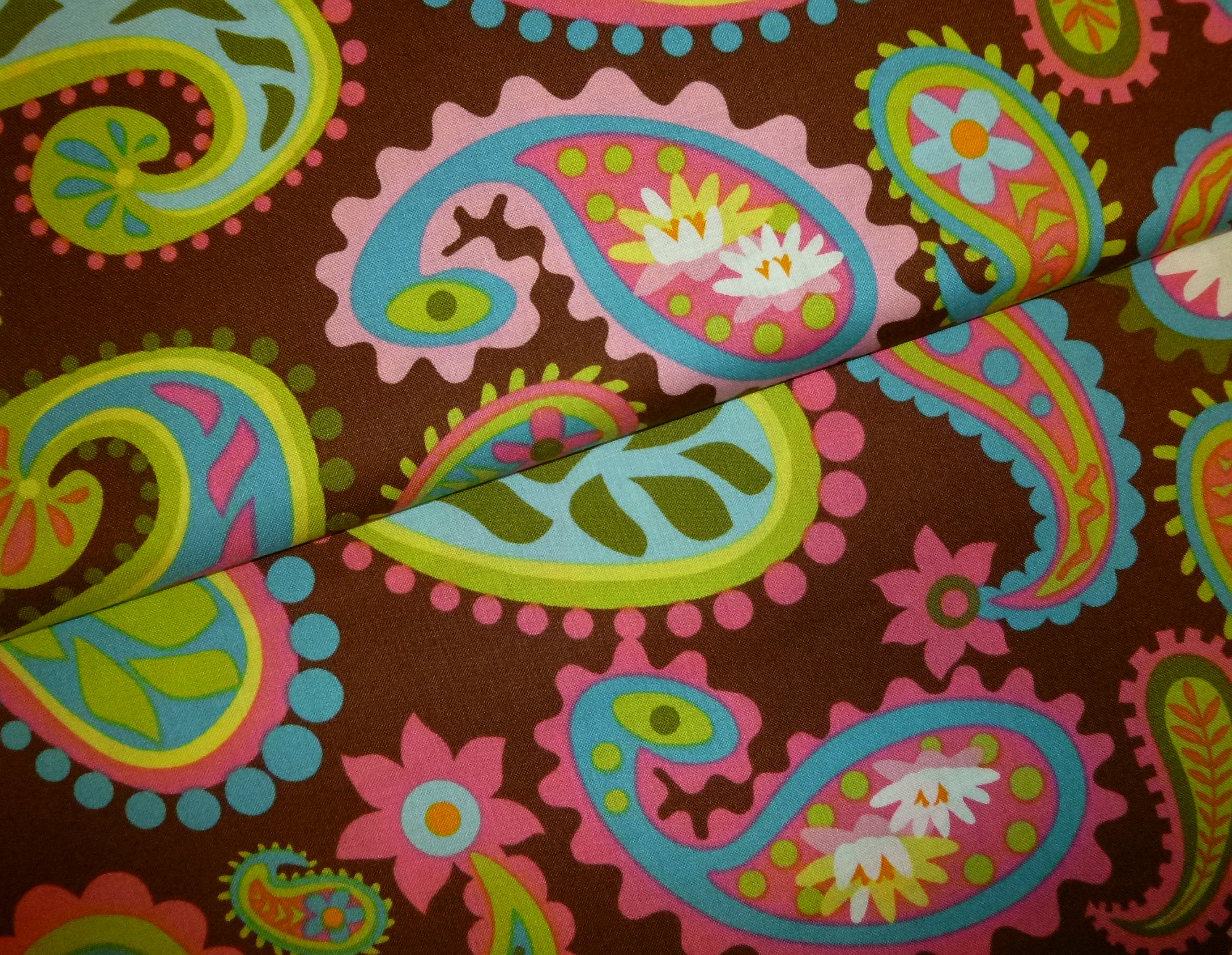 Stoff Lily Pond von ITB Vintage-Paisley braun – Bild 3