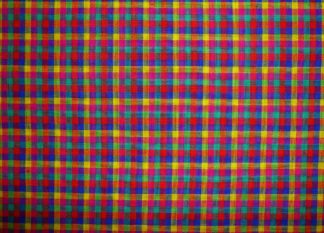 Westfalenstoff Karo klein rot-blau-gelb-grün-pink