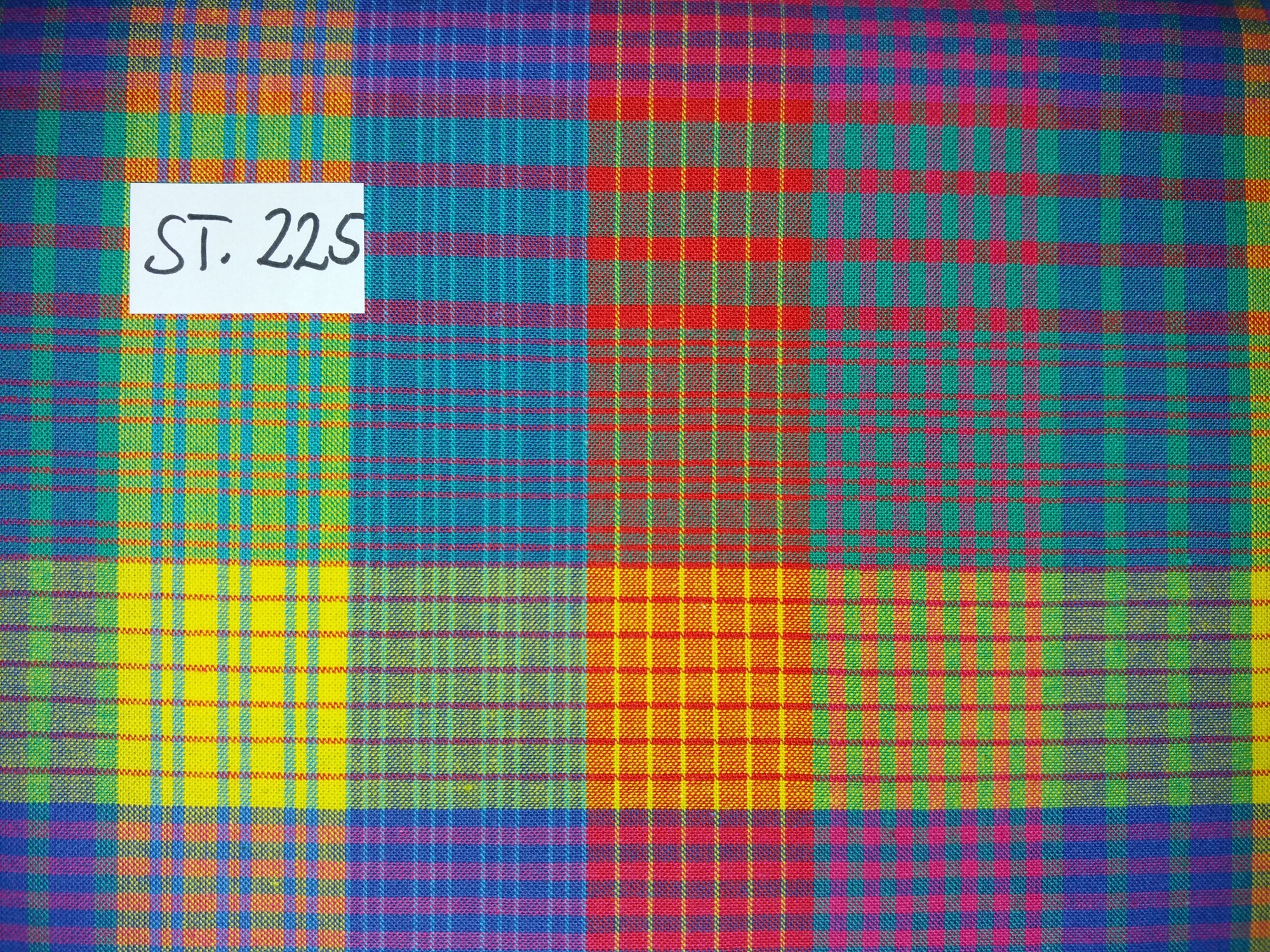 Westfalenstoff Streifenkaro2 rot-blau-gelb-grün – Bild 5