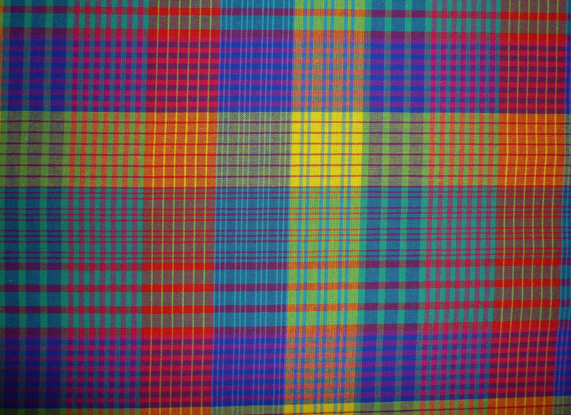 Westfalenstoff Streifenkaro2 rot-blau-gelb-grün – Bild 3