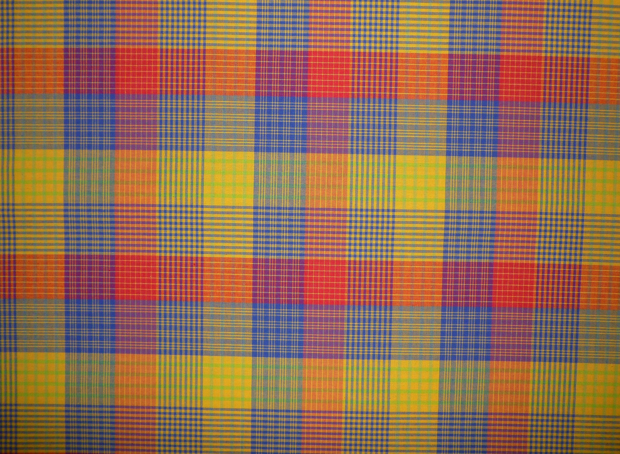 Westfalenstoff Streifenkaro1 rot-blau-gelb-grün – Bild 6