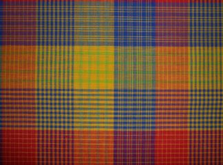 Westfalenstoff Streifenkaro1 rot-blau-gelb-grün