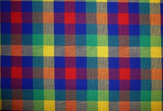 Westfalenstoff Karo groß rot-blau-gelb-grün