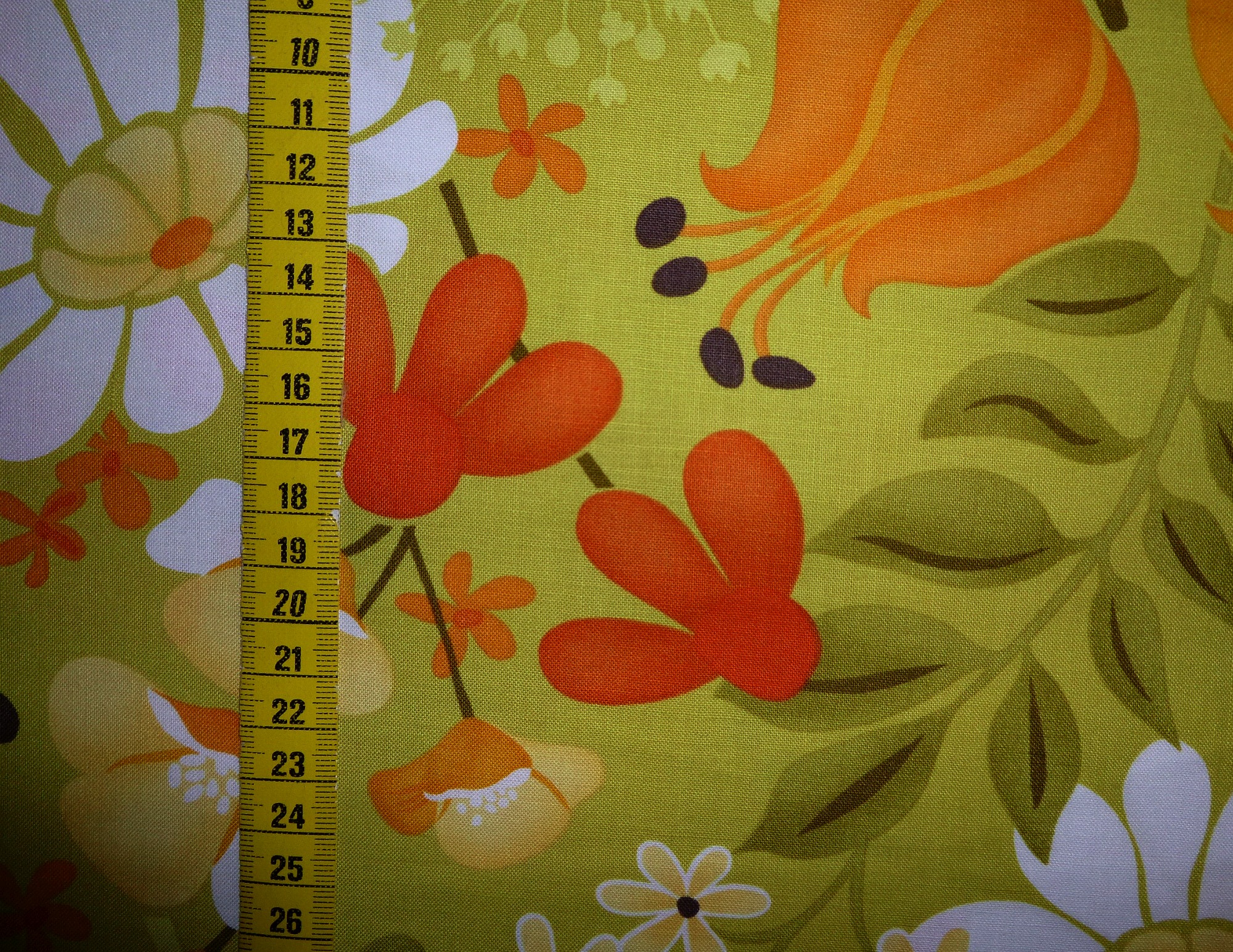 Stoff "Central Park" von Moda Blumen auf grün – Bild 4