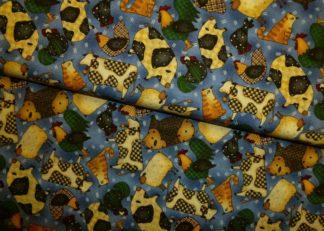 Stoff Bauernhoftiere von Debbie Mumm