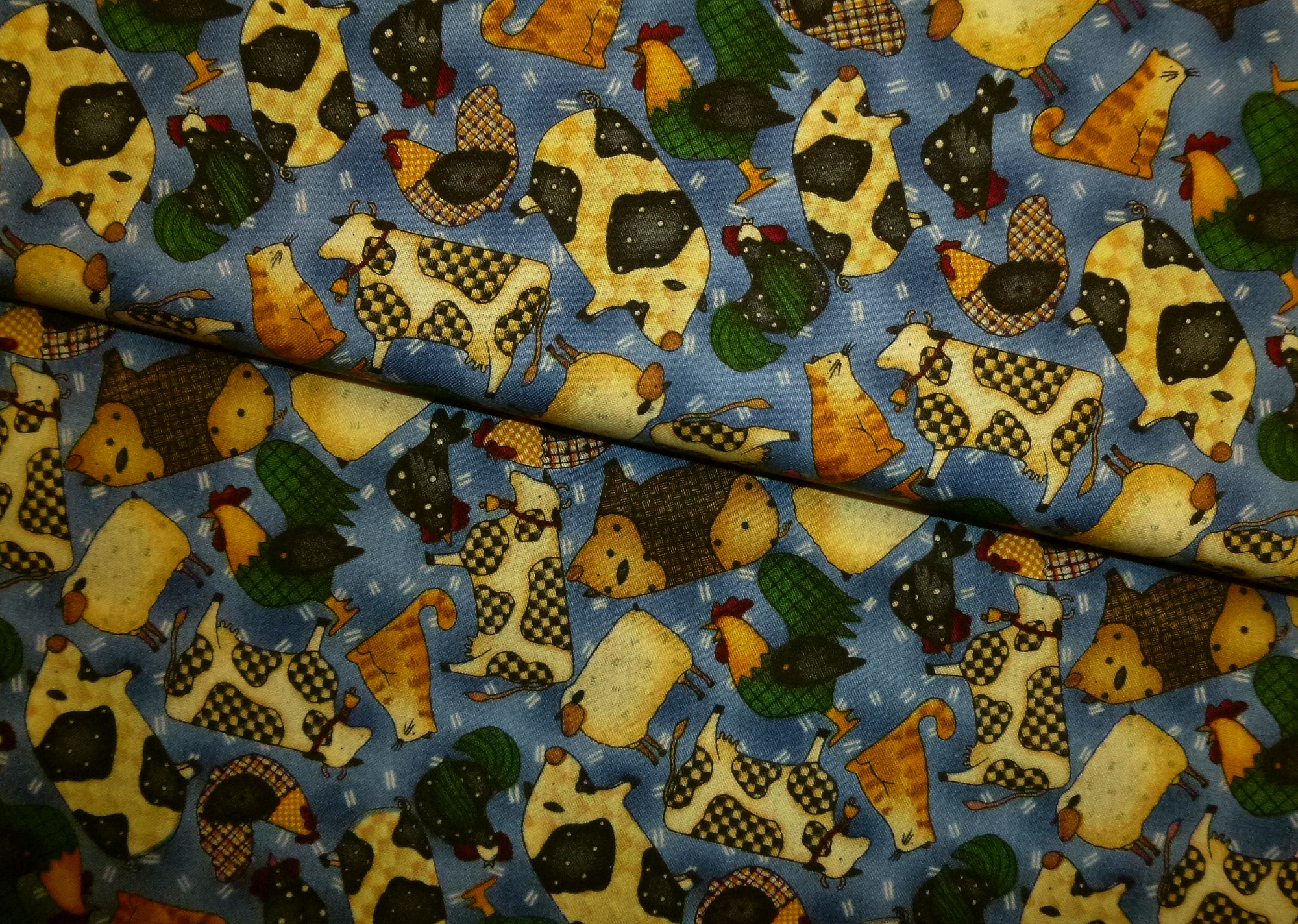 Stoff Bauernhoftiere von Debbie Mumm