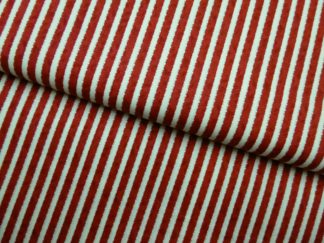 Stoff Penelope Streifen rot-weiß von Lakehouse