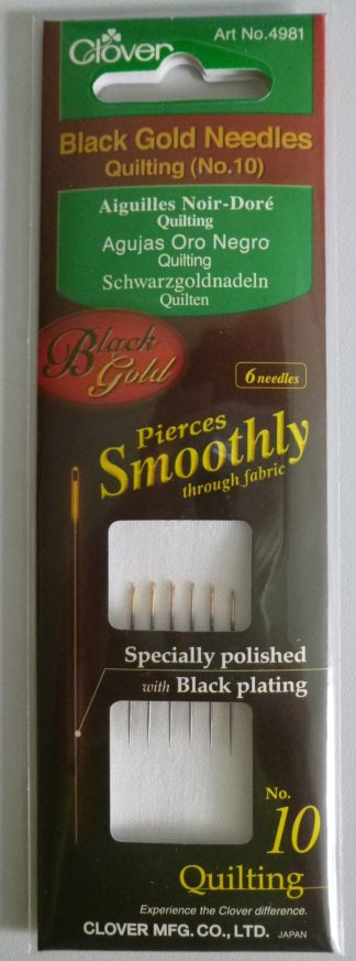 Clover Schwarzgoldnadeln Quilting (No.10)