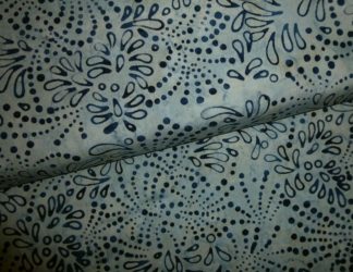 Stoff Batik Fire & Ice blaugrau Punktmuster