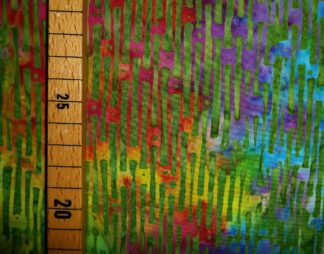Stoff Batik Lush Streifen grün-bunt