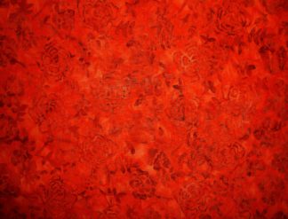 Stoff Batik rot Blüten