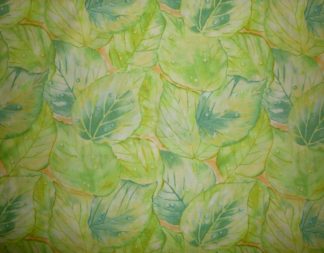 Stoff "Shiki" Blätter grün-türkis