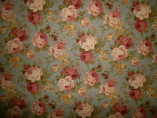 Stoff Rosen rosa auf graublau von Lecien