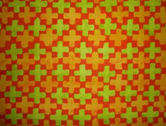 Stoff Simple Marks gelb-grün-orange Plus