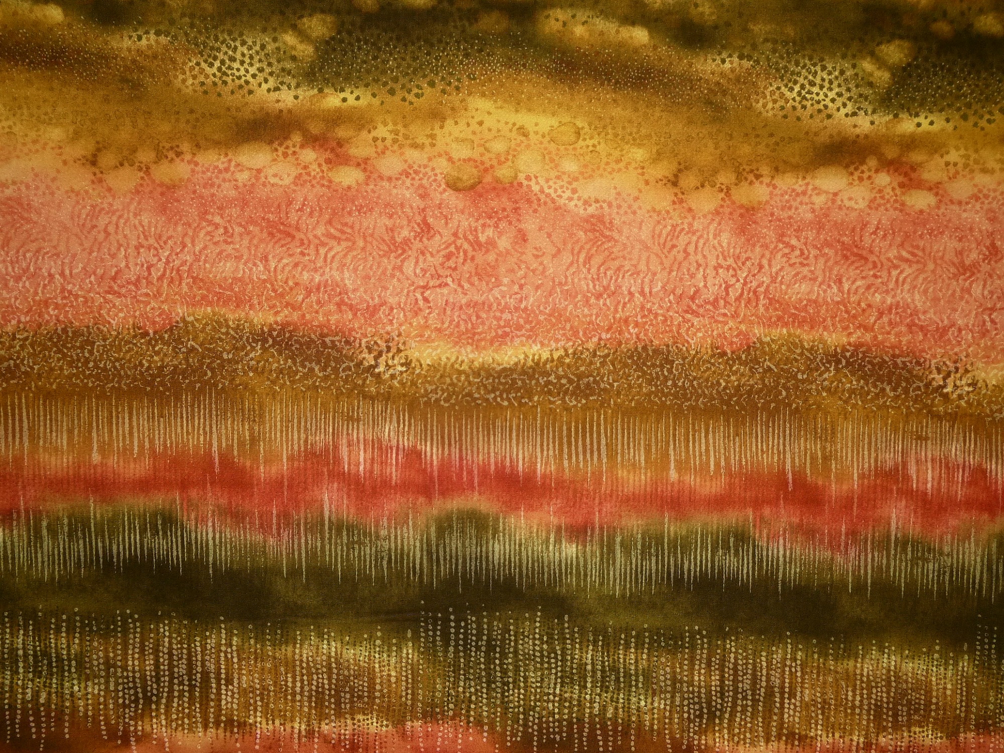 Stoff Streifen rot-grün