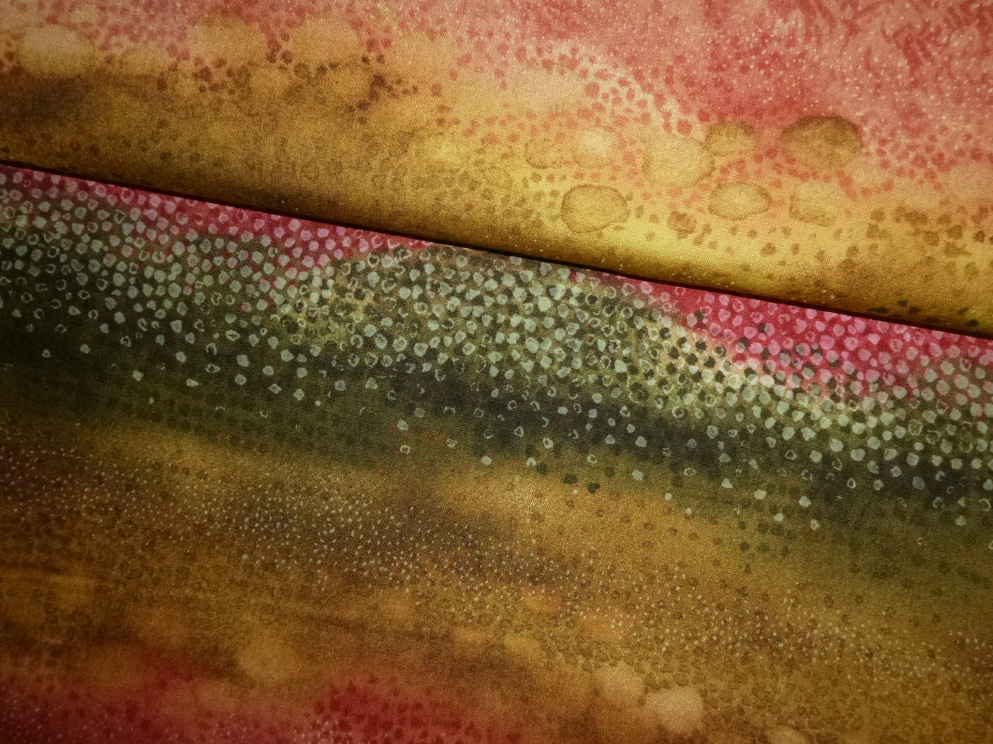 Stoff Streifen rot-grün – Bild 3