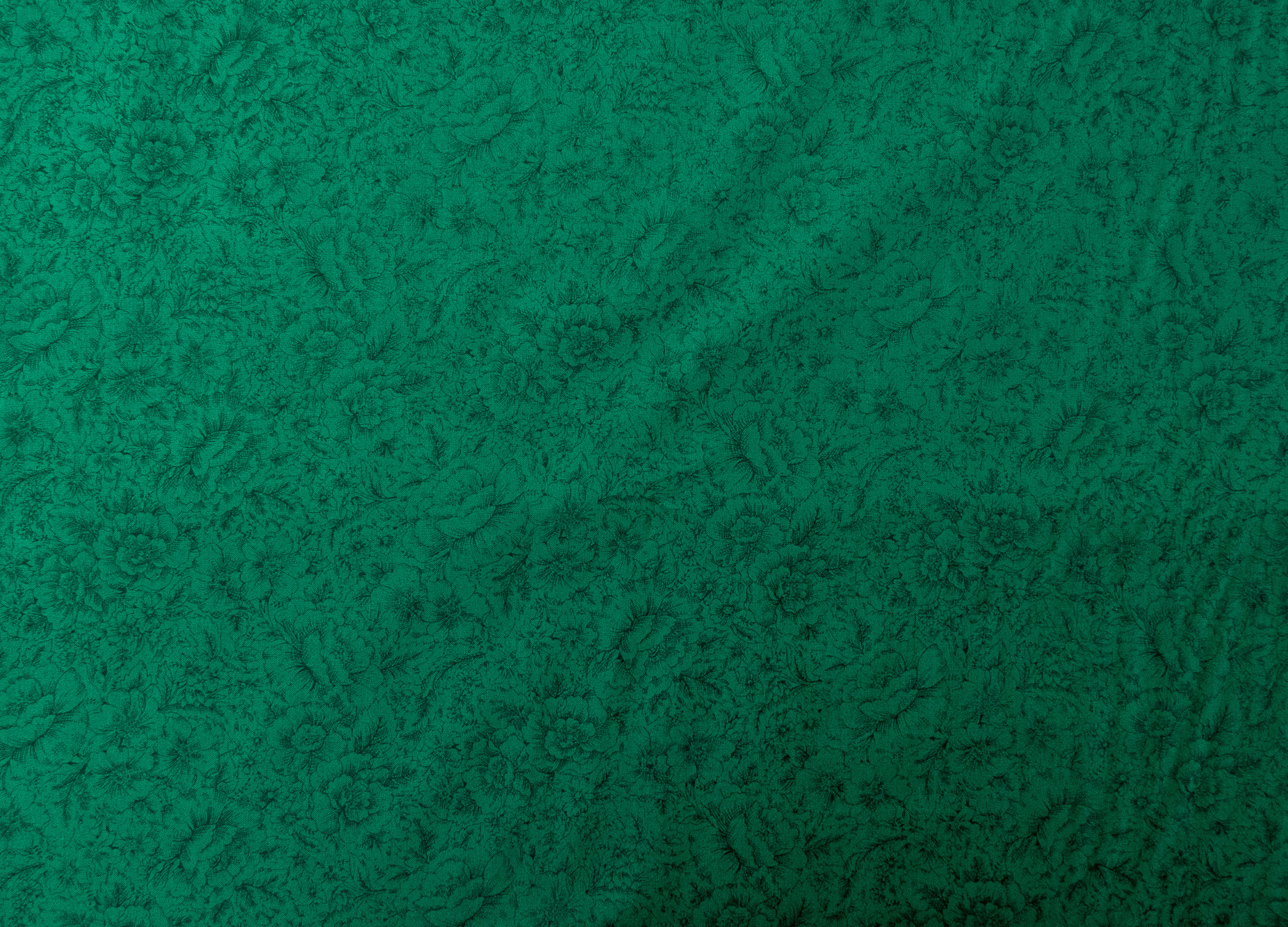 Stoff "Etchings" Blumen smaragdgrün – Bild 2