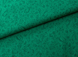 Stoff "Etchings" Blumen smaragdgrün