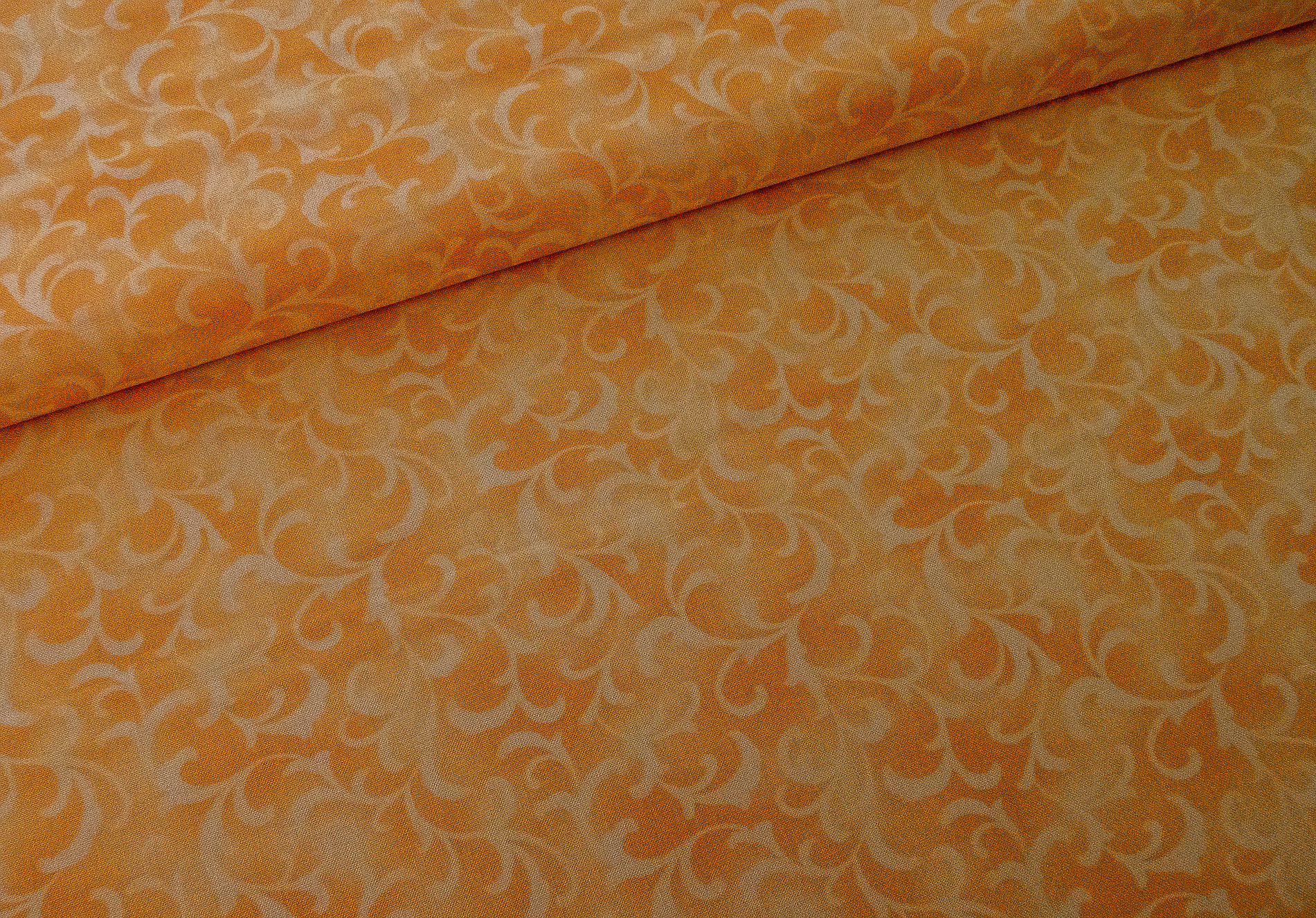 Stoff Coquette hellgelb Ranken – Bild 3