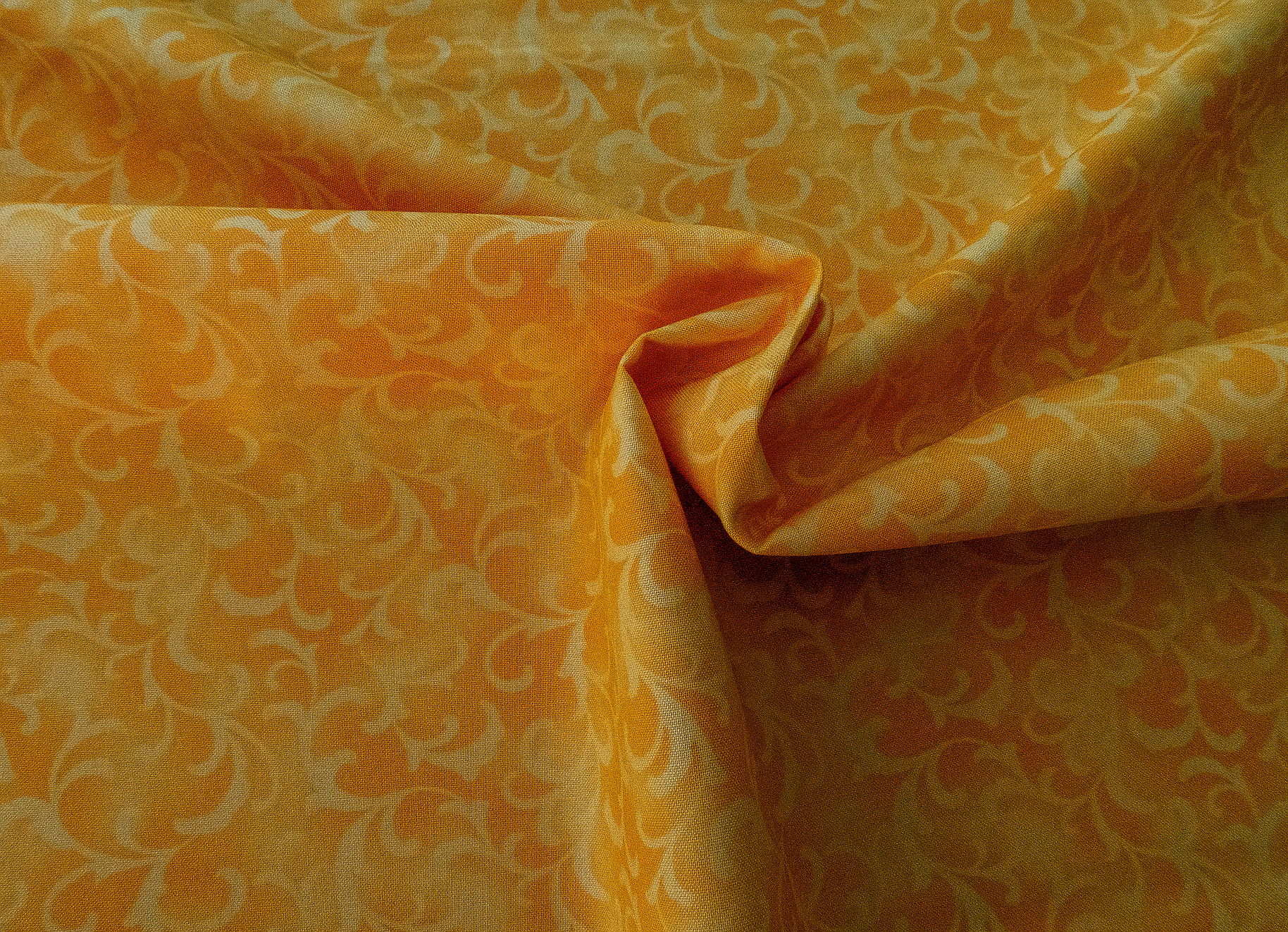 Stoff Coquette hellgelb Ranken – Bild 4